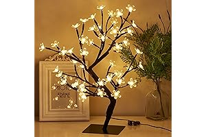 PEIDUO Lighted Small Cherry Blossom Tree