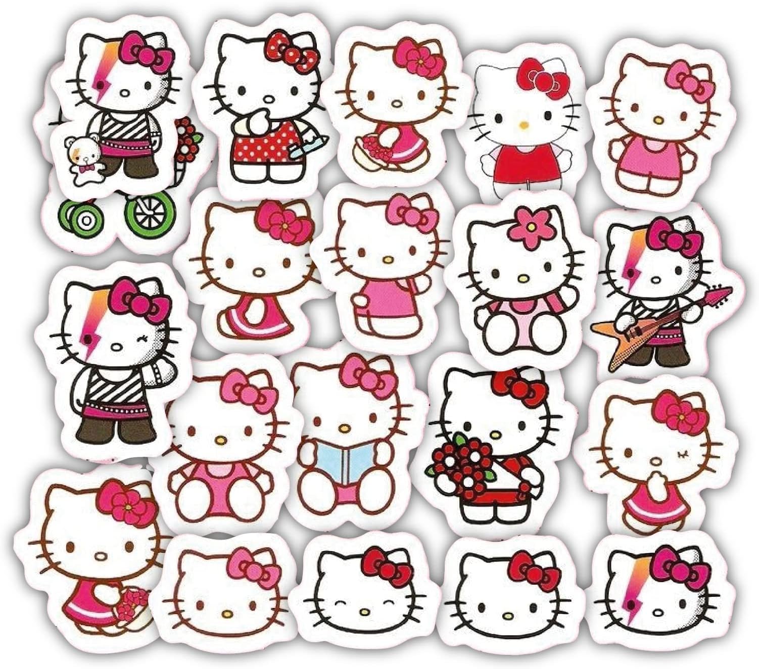 woopme 20Pcs Cartooon Theme Scrapbook Stickers for Notebooks,Diary, Journal,Laptop, Mobiles Boys Girls Multicolored Printed Stickers (A4 Size)