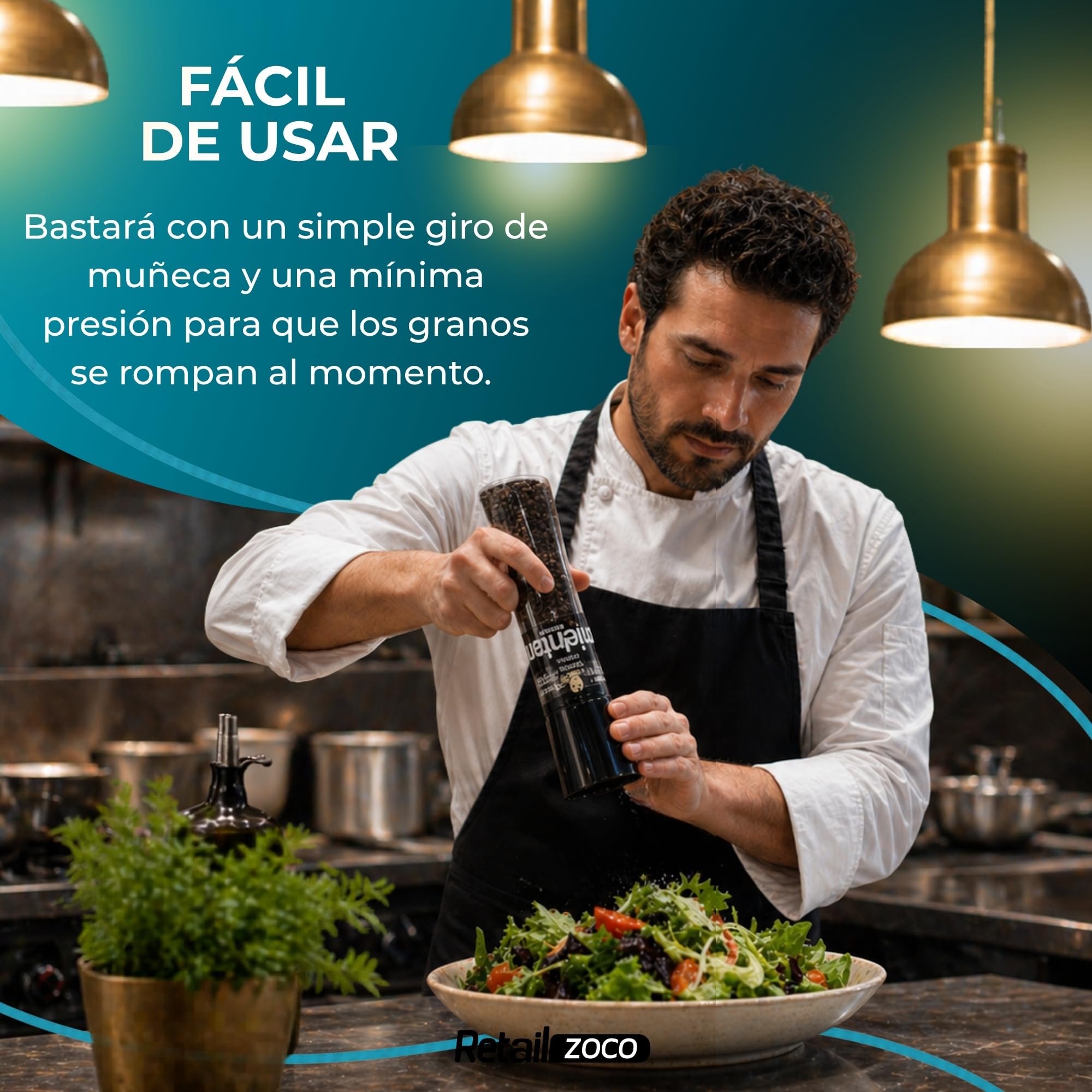 Pimienta Negra Carmencita en grano, Formato molinillo gigante, Para moler al momento y potenciar el sabor debplatos con un toque aromático, cálido y ligeramente picante, Contiene 2 unidades de 190 g