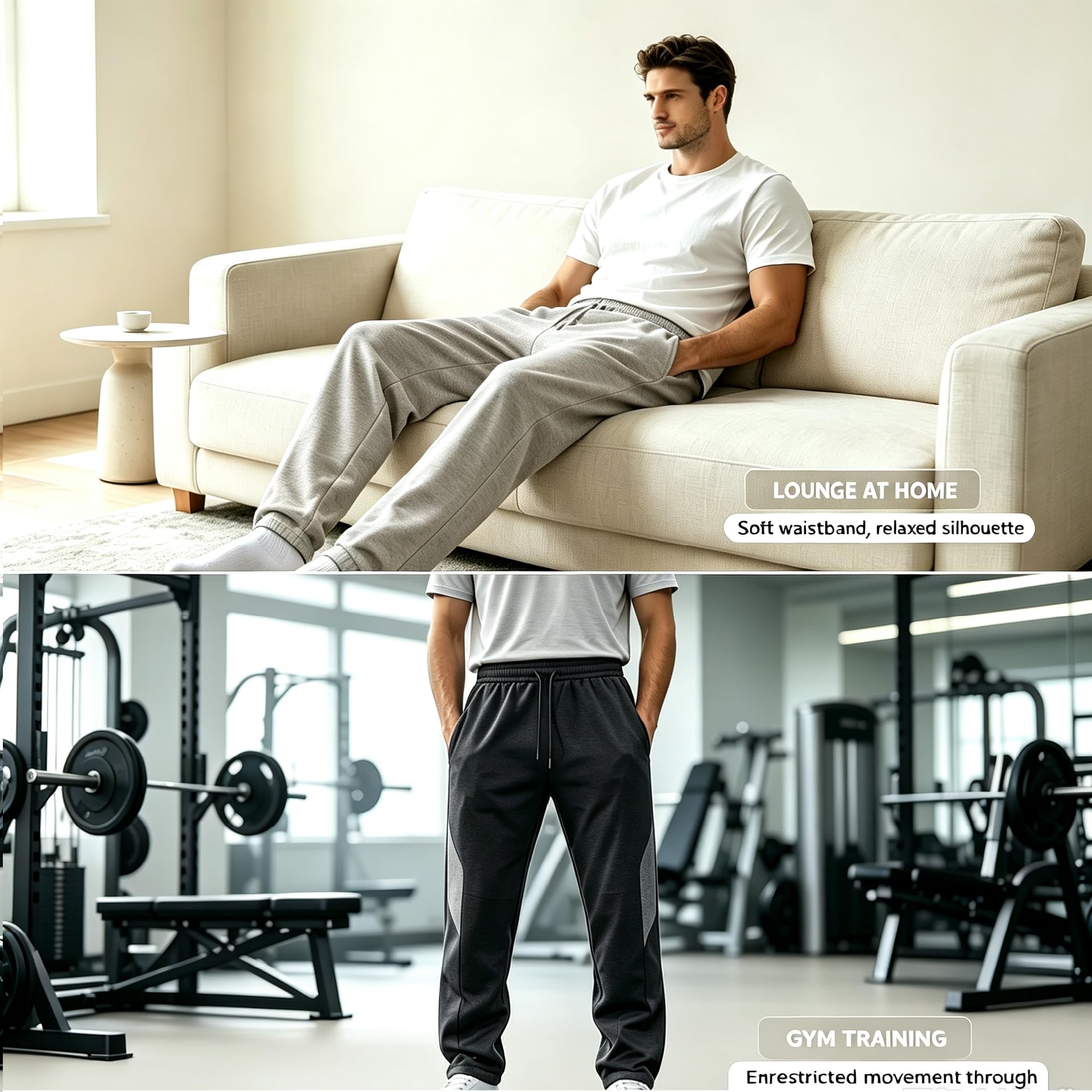 3Er Pack Jogginghose Herren Baggy Sweathose Mit Gummizug Traininghose