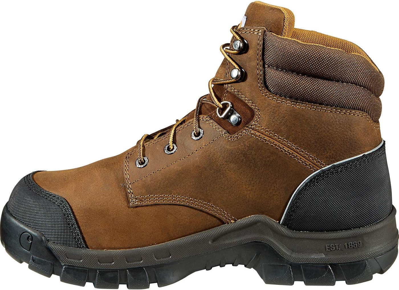 Carhartt Men's Rugged Flex 6" Waterproof Met Guard Comp Toe Work Boot CMF6720, Brown, 11.5W - Image 4