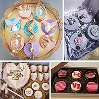 Vista 5 de Actvty Moldes Redondos para Galletas de Chocolate, 3 Piezas Moldes de Silicona Cilíndricos de Chocolate de 12 Cavidades para Oreo Cubierto