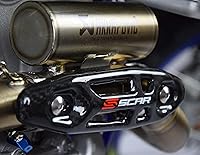 Vista 3 de SCAR Protector Universal de Calor de Escape de Carbono Escudo Protector de Tubo Cubierta de Silenciador para 4 Tiempos Compatible con KTM SXF EXCF