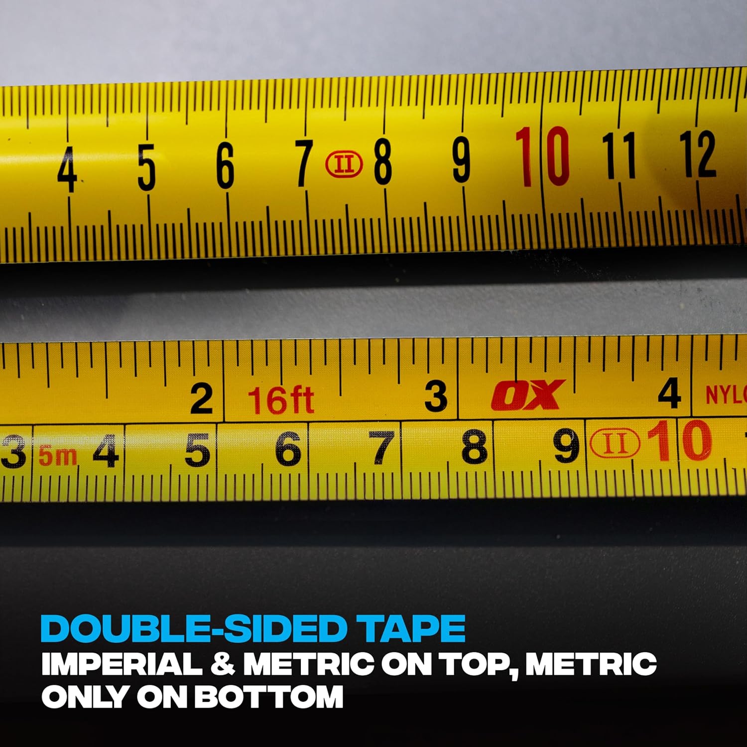 OX Pro Dual Auto Lock Tape Measure - 5m