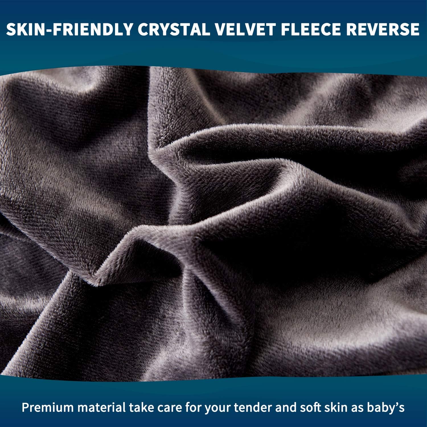 HAOK Plush Shaggy Duvet Cover Set - 5 Pieces Faux Fur Fluffy Bed Sets (1 Shaggy Duvet Cover + 2 Shaggy Pillow Shams + 2 Pillowcases), Velvet Fuzzy Comforter Cover Bedding Sets(Queen, Dark Grey)