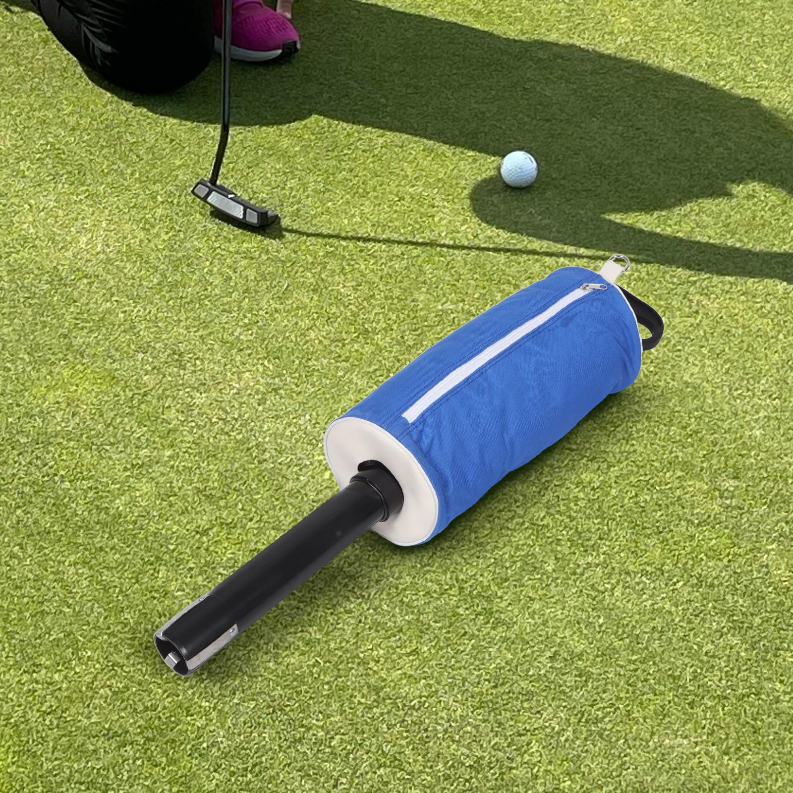Gatuida Golfball-Tragetasche: Tragbare Golfballtasche für unterwegs mit abnehmbarem Auffangbehälter mit Reißverschlüssen und Griff zur Aufbewahrung von Transportzubehör