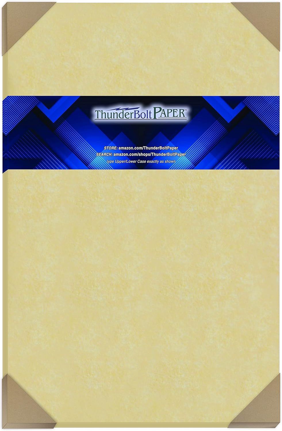 25 Gold Parchment 65lb Cover Weight Paper - 12" X 18" (12X18 Inches) Large|Poster Size - Printable Cardstock Colored Sheets Old Parchment Semblance