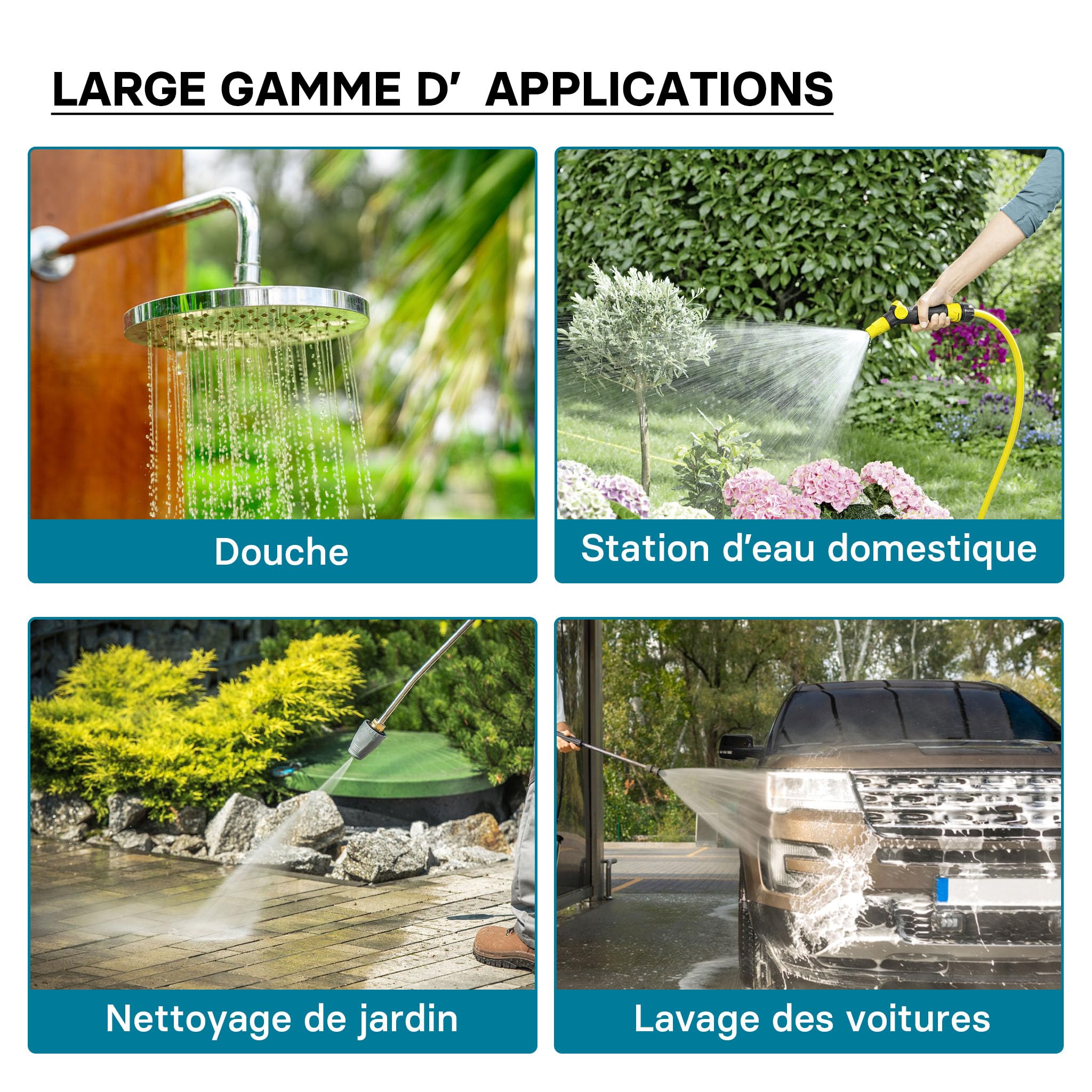 Wiltec Réservoir pression à vessie 24 Litres Acier horizontal Surpresseur eau domestique