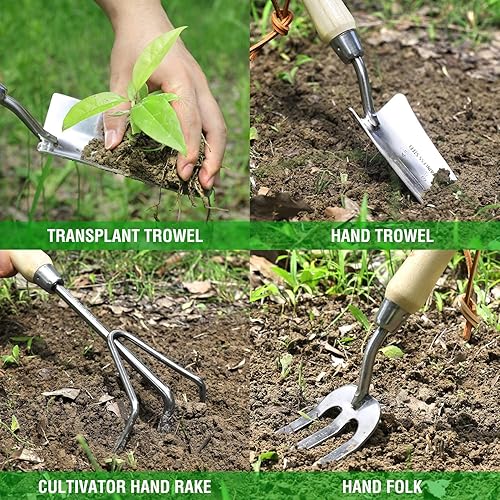 Miniatura 3 de WORKPRO Garden Tools - Juego de 7 piezas + rodilleras de jardín