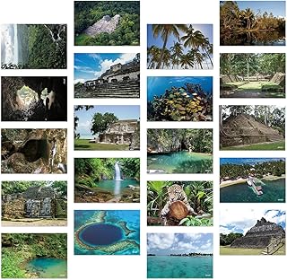 Belize Natural Landscape Postcards Pack 20pc/Set Greeting Cards for Business World Travel Postcard for Mailing Decor Gift