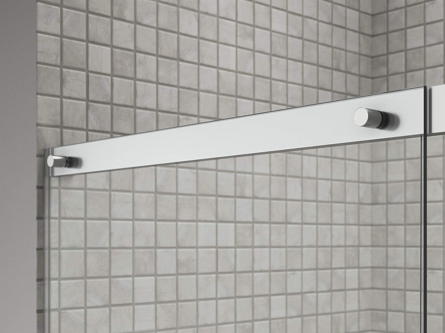 Elate™ Sliding Shower Door, 70-1/2-in H X 44-1/4-47-5/8-in W, with 1/4-in Thick Crystal Clear Glass