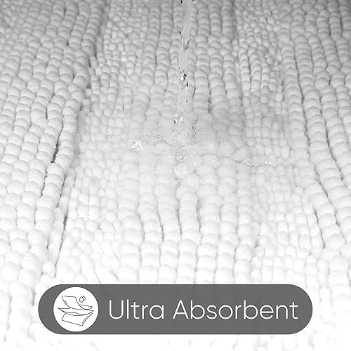 Miniatura 3 de Tapetes de baño, felpilla lavables a máquina, tapetes de baño de felpilla no sedosos y duraderos, tapetes de baño para suelo de ducha, decoración de