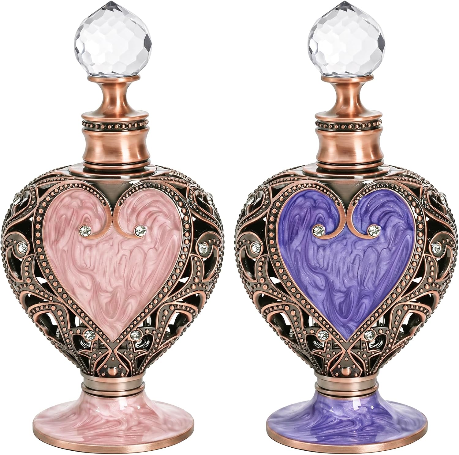 Covzoe 2 Pack 12ml Vintage Perfume Bottles, Refillable