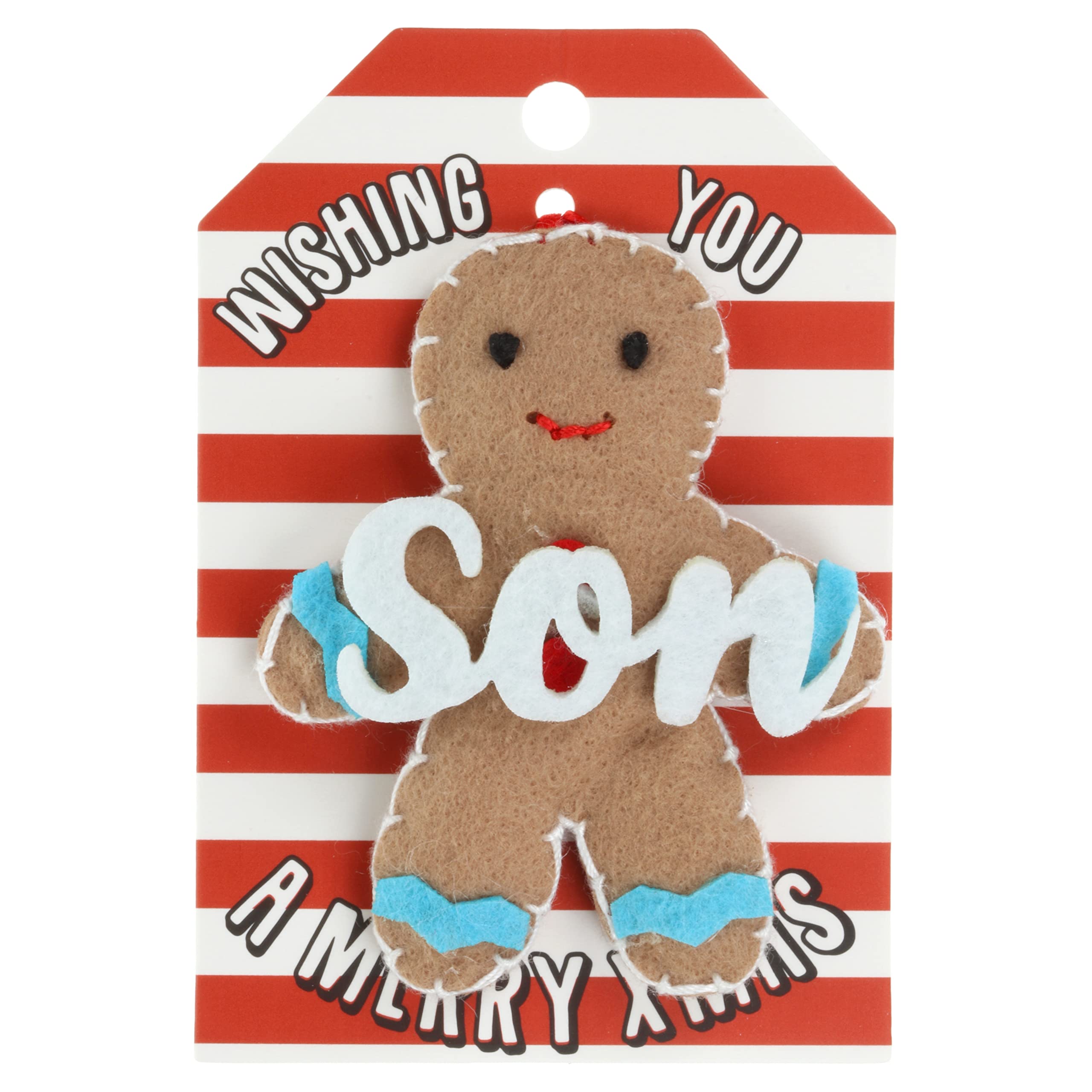Son Gingerbread Man Christmas Tree Bauble Decoration Hanging Gift