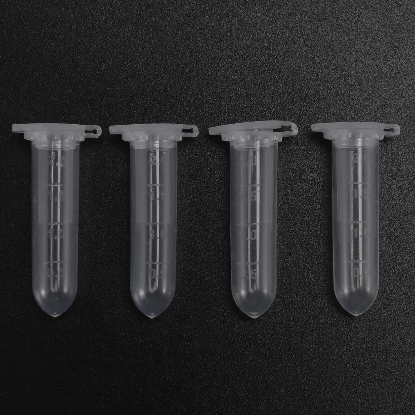 3000 Uds. Tubo de MicrocentríFuga de 2Ml, Tubo de Ensayo, Vial de PláStico Transparente, Contenedor de Viales, Tapa una PresióN para Almacenamiento de Muestras de Laboratorio