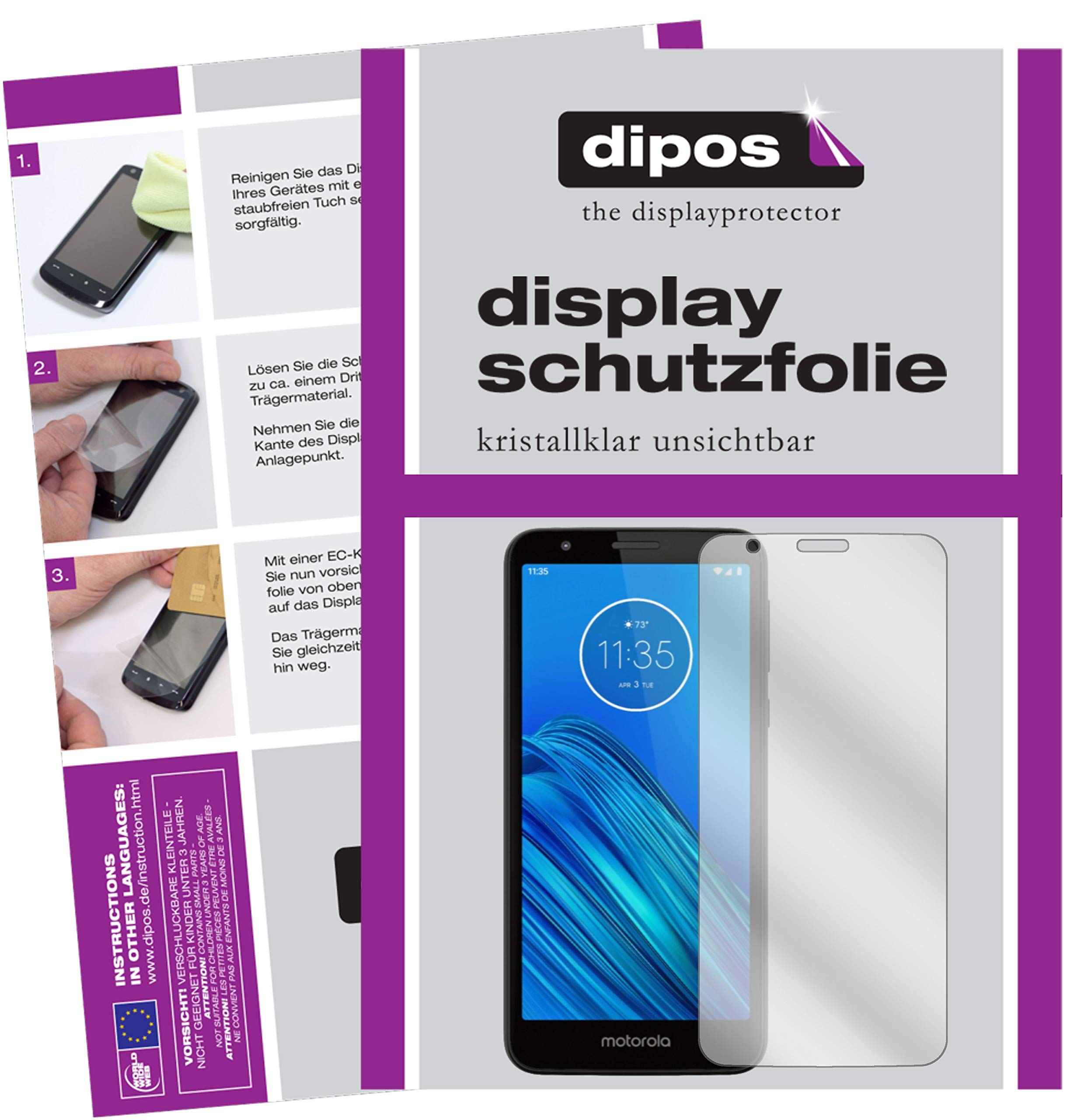 dipos I 6X Pellicola Protettiva Compatibile con Motorola Moto E40
