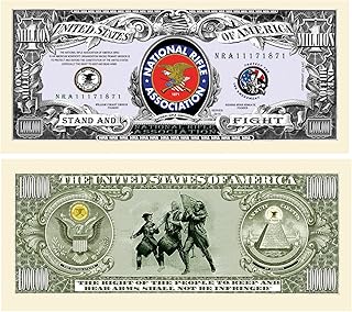 American Art Classics NRA National Rifle Association Million Dollar Bill - Comes in Bill Protector - Show Your Support for The Second Amendment