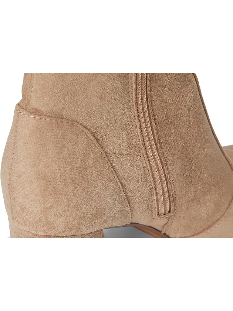 Taupe Journee Collection Vivia Stretch Dress Bootie