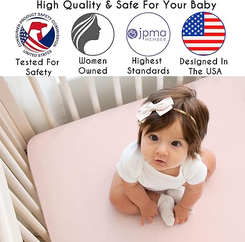 Miniatura 3 de Sweet Jojo Designs Sábana bajera ajustable para cuna de bebé recién nacido, habitación de bebé, colchón estándar para la colección bohemia de