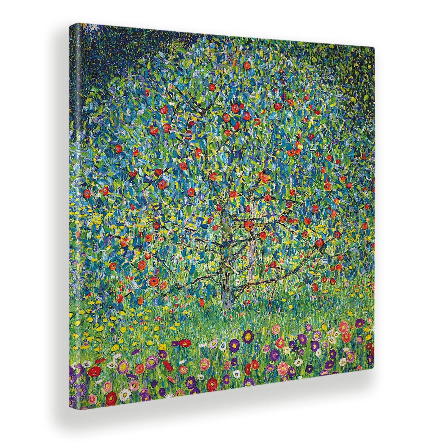 Giallobus - Obraz - Gustav Klimt - Jabłoń I - Standaard frame canvas - 100L x 100l cm - Gotowe do powieszenia - Nowoczesne obrazy do domu