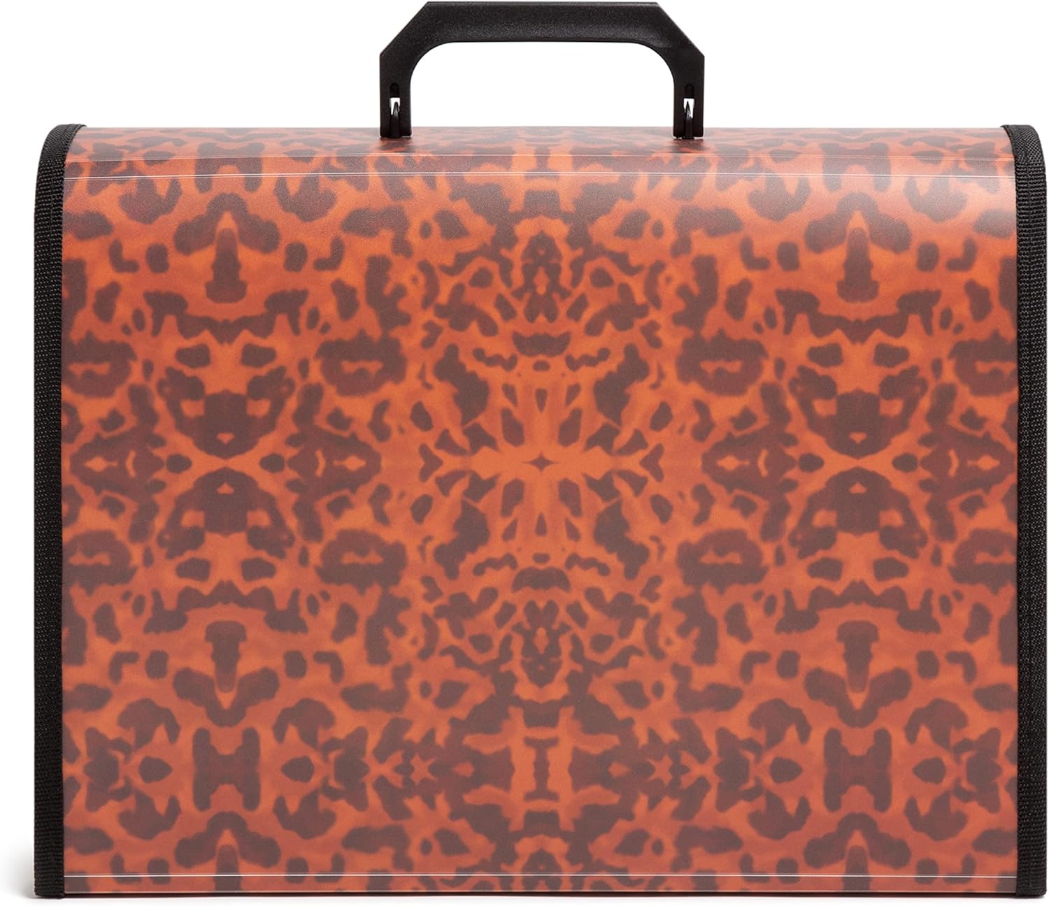 U Brands Expandable 26-Pocket Performance Poly File Folder, Office Supplies, Leopard Print, 13.11” x 10.24”