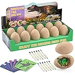 BIGEAR Easter Dinosaur Eggs Excavation Dig Kit - Dinosaur Toys for Kids - Break Open 12 Dinosaur Eggs and Discover 12 Cute Dinosaurs - Archaeology Preschool Science STEM Crafts Birthday Gifts for Boys