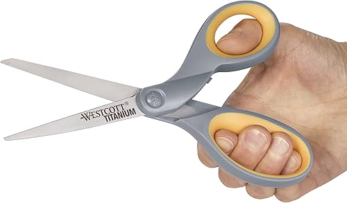 Miniatura 6 de Westcott Cortador de cerámica de tijera de titanio de 8 pulgadas, 4 paquetes (17994)