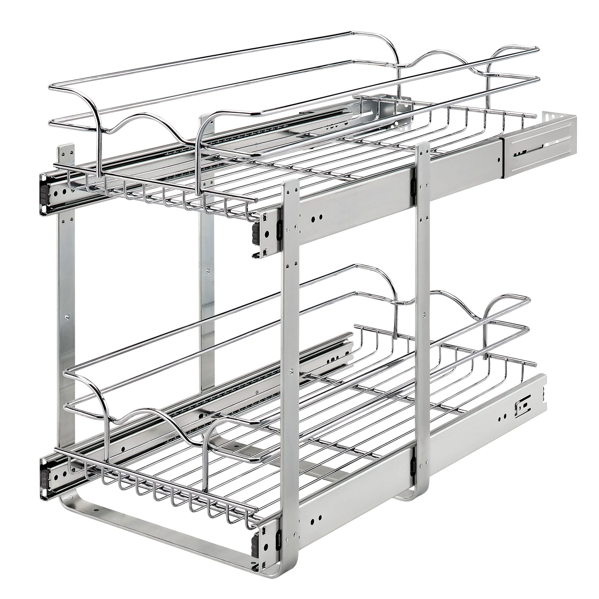 Photo 1 of ***DAMAGED - SEE NOTES***
2-Tier Kitchen Cabinet Pull Out Shelf 14x21 Inch