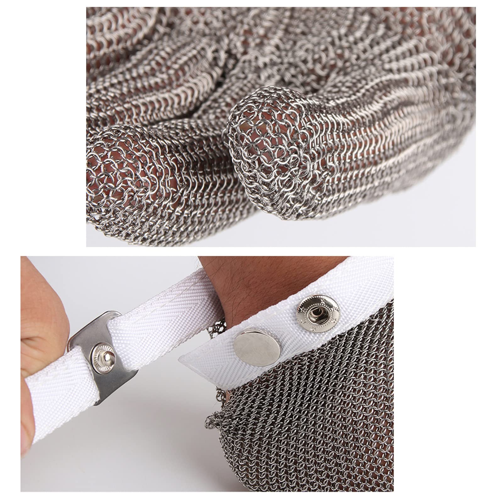 Guantes Antideslizantes, Resistentes al Desgaste y Resistente al Desgaste, Guantes de Trabajo de Seguridad de Metal Pesado, común for Manos a la Izquierda y Derecha