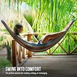 Sorbus® Brazilian Double Hammock - Extra-Long Two Person Portable Hammock Bed for Indoor or Outdoor Spaces - Hanging Rope, Carrying Pouch Included