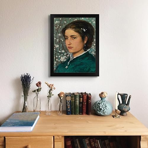 Miniatura 3 de Lost Cabin A Young Beauty de Edward Robert Hughes  Impresión en marco biselado negro  Reproducción de pinturas de obras de arte finas  Póster