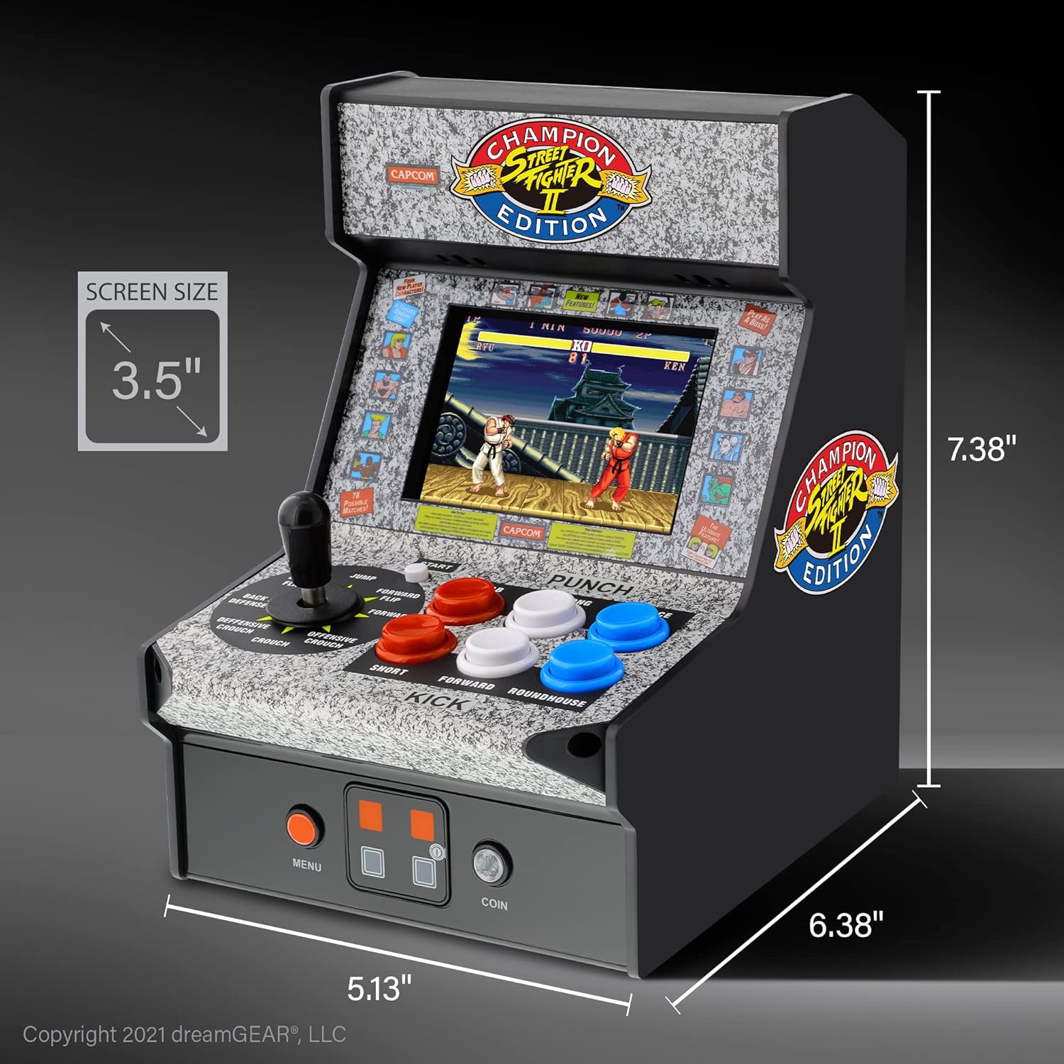 My Arcade Street Fighter 2 Champion Edition Video Game: Mini Arcade Machine, Arcade Version