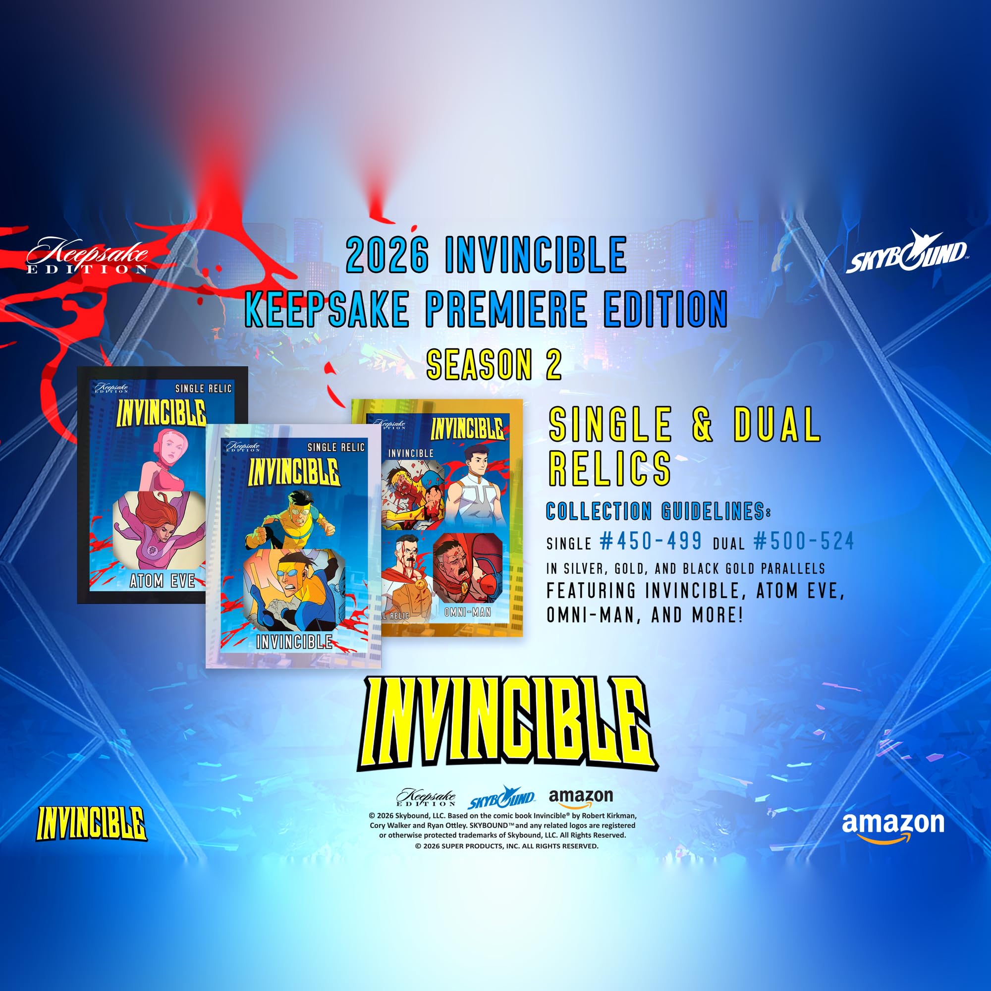 Invincible Season 2 Keepsake Premiere Breaker Box Cartes à collectionner