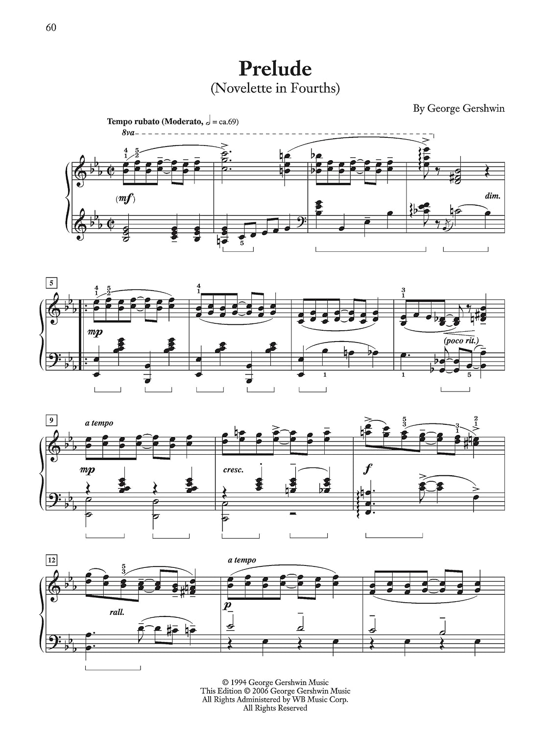 George Gershwin -- Complete Works for Solo Piano (Alfred Masterwork Edition)