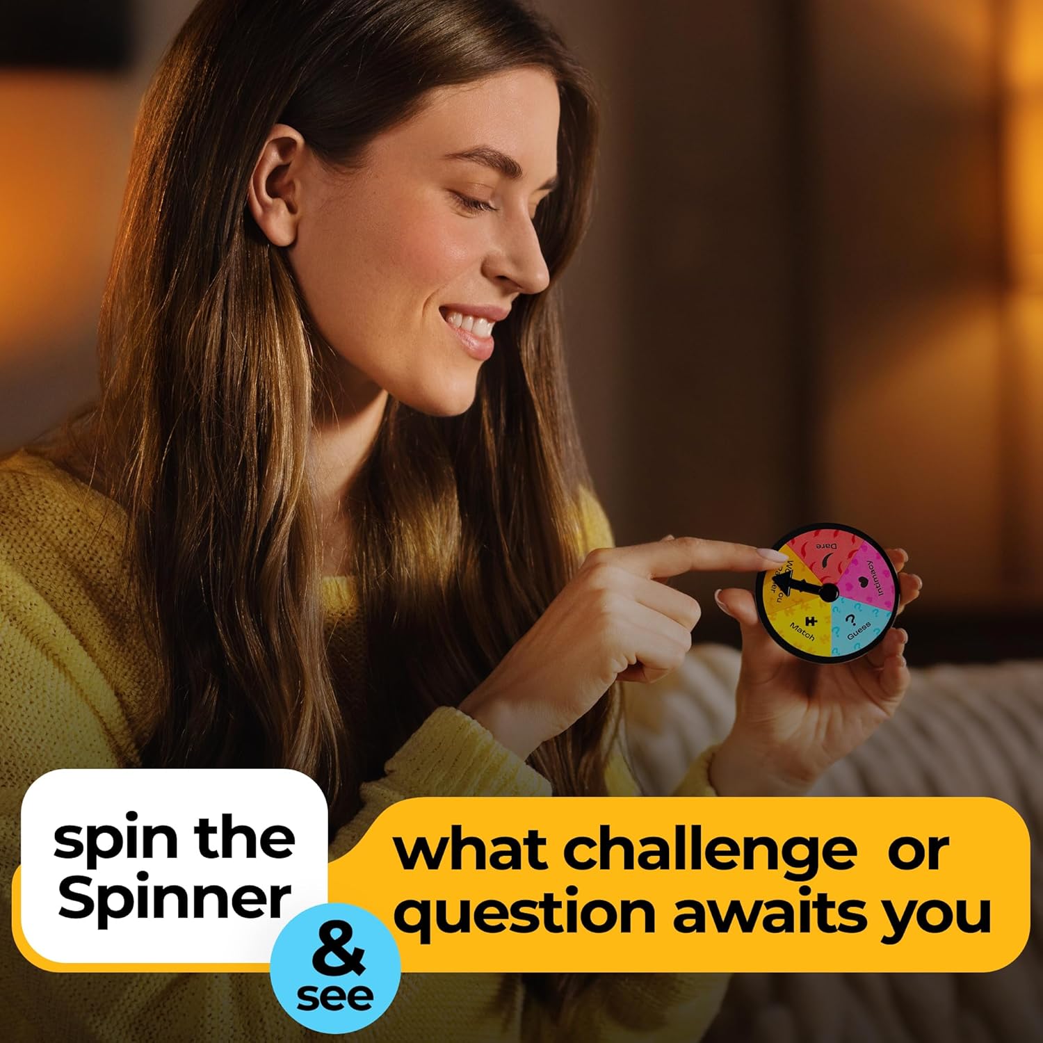 Couples Games for Adults – 150 Conversation Cards & Spinner | Relationship Card Game | Stay at Home Date Night Ideas | Romantic Gift for Couples - Image 5