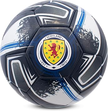 Hy-Pro Officially Licensed Scotland FA Football Size 5, Turbine Design, Training, Match, Merchandise, Collectible for Kids and Adults