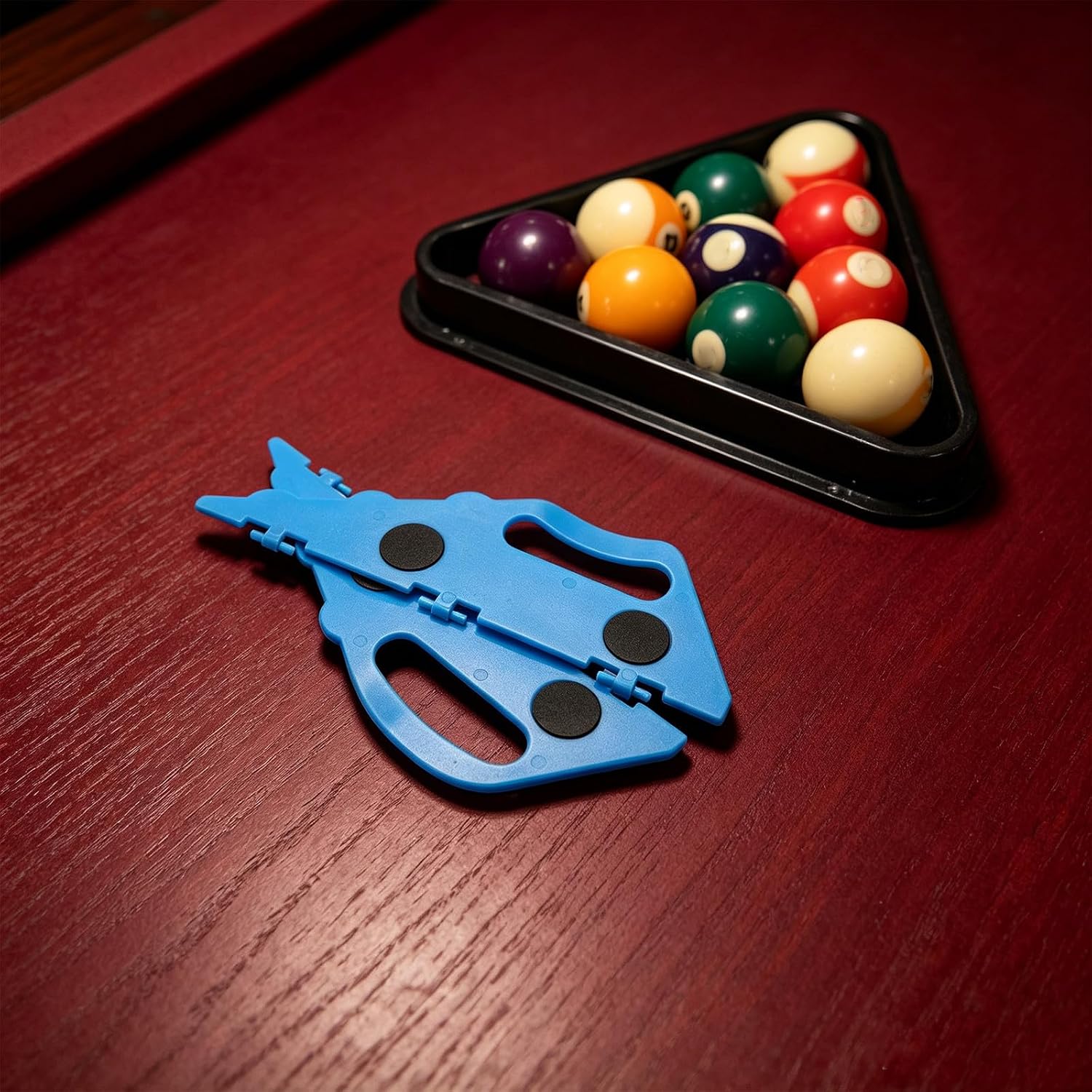 Toddmomy 1 Pair Pool Table Ball Tray Handles, Replacement Side Grip for Billiard Ball Collection Tray, Commercial Accessory for Billiard Halls, Blue, Five-Slots