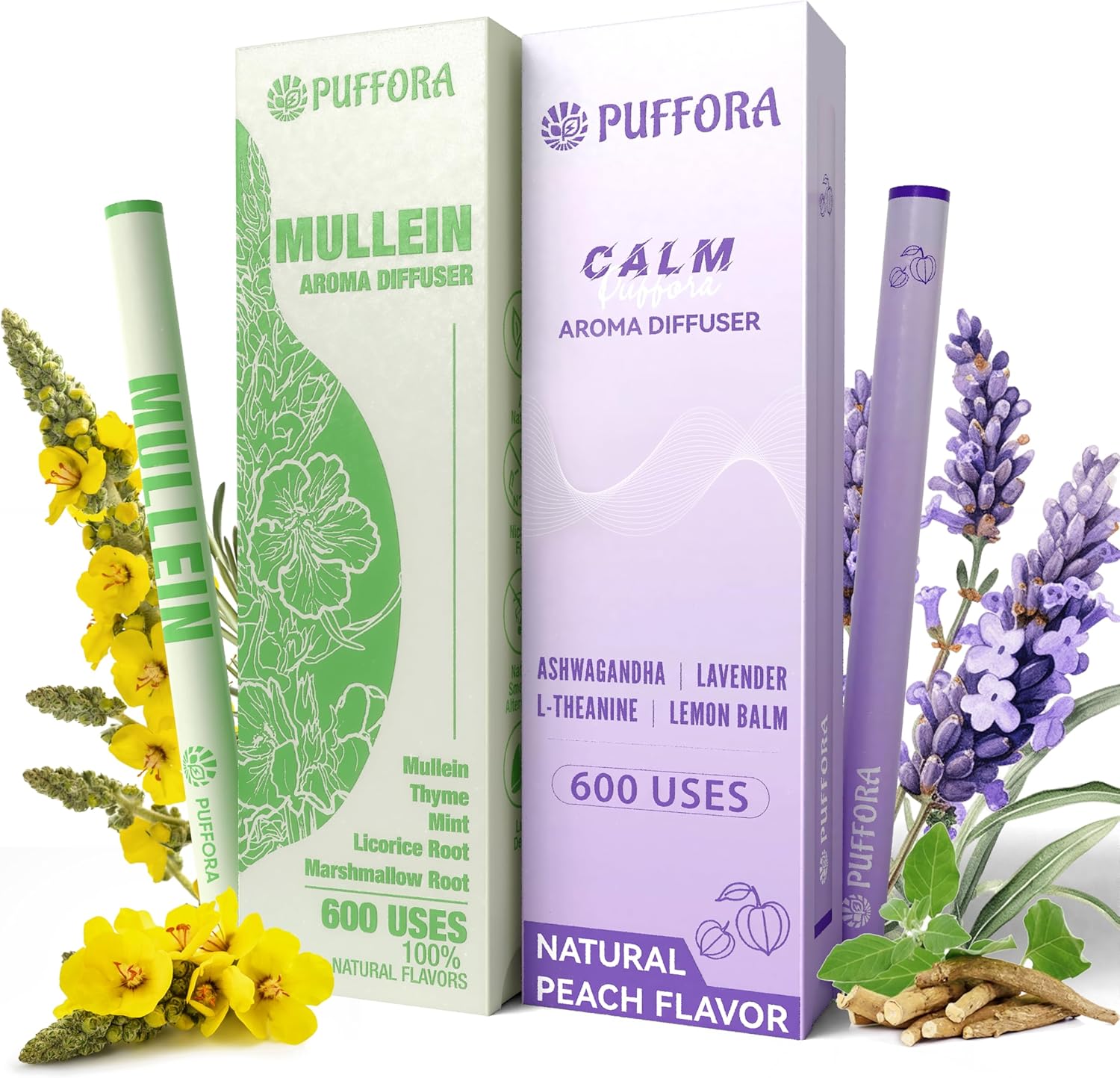 Amazon.com: Puffora Herbal Diffuser Pen, Supports for Lung Rest & Calm ...