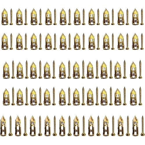 Drywall Anchors with Screws Kit, Self Drilling, 3 Sizes, Total