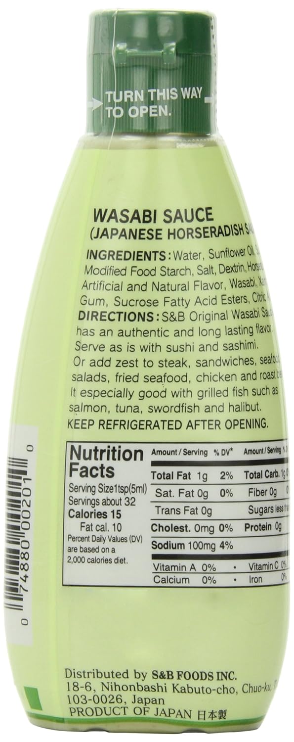 S&B Wasabi Sauce, 5.3-Ounce (Pack of 3)