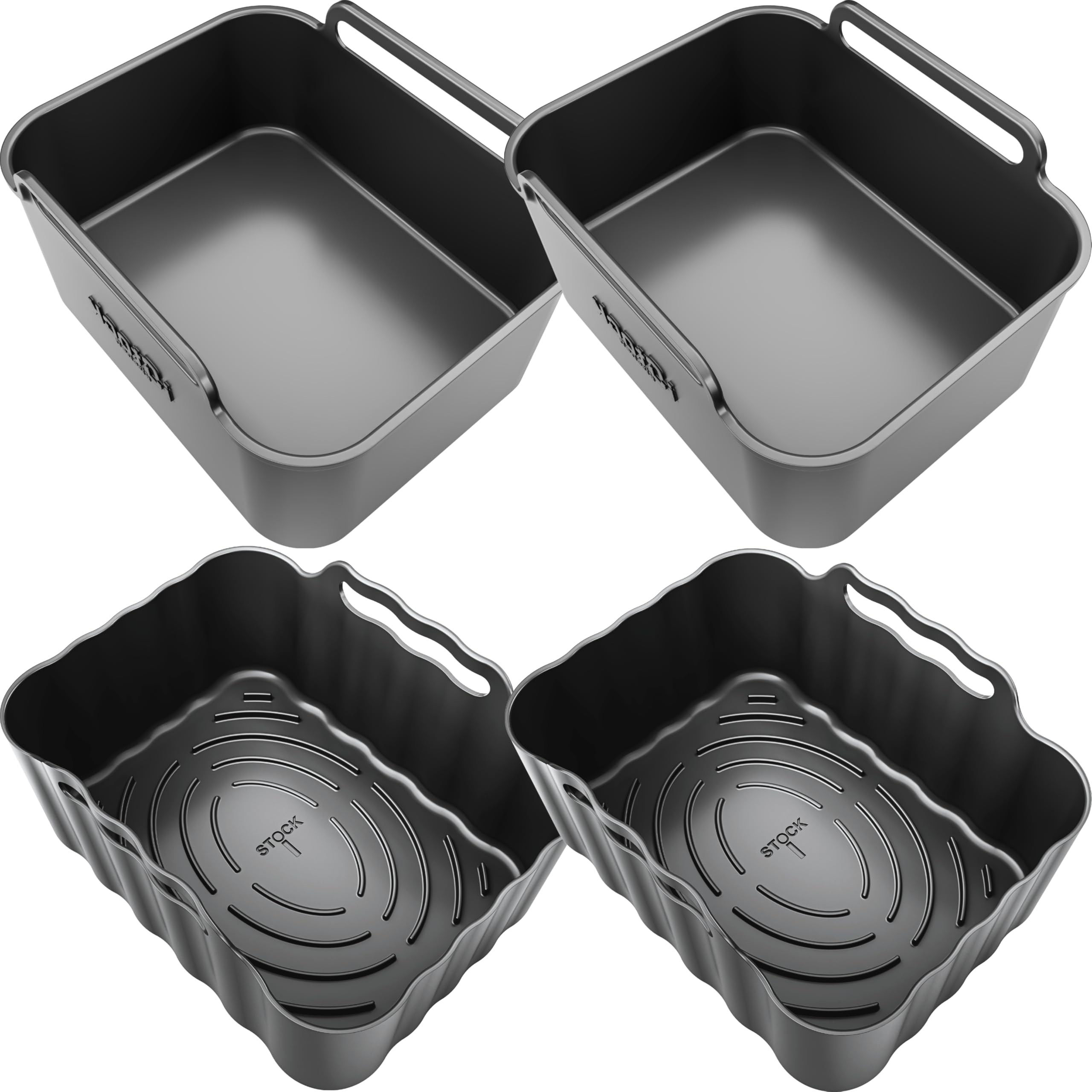 Crisp & Bake Liners for Ninja DZ400UK | 2 Convex Base + 2 Flat Base โ image 1
