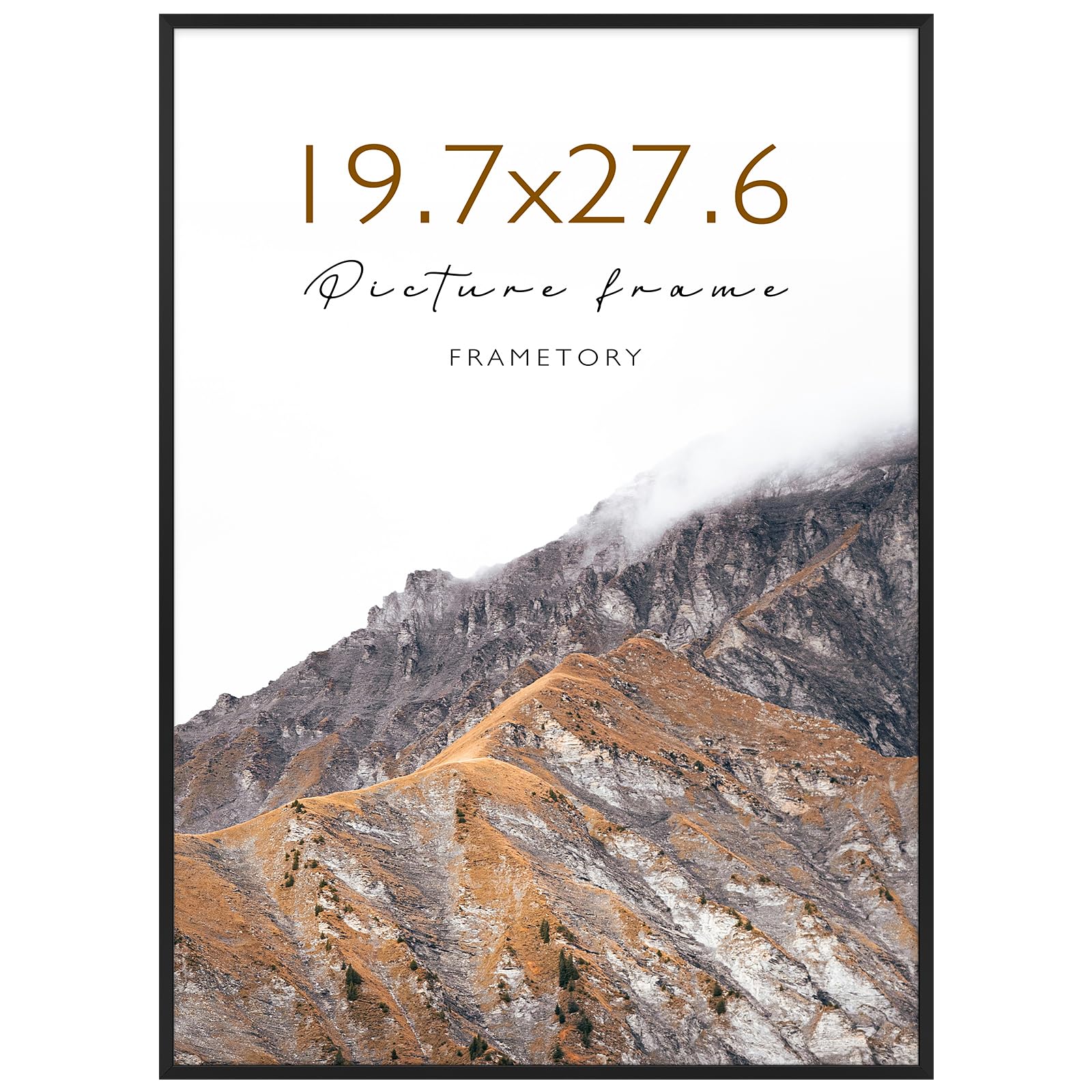 Frametory 19.7x27.6 Black Puzzle Frame for 1000 Pieces