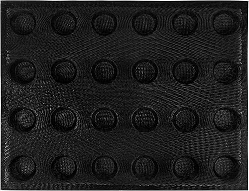 Miniatura 33 de Pan para hornear pan de hamburguesa Eclair perforado hojas de disco redondo de malla de silicona molde de 8 pan forma de círculo cónico