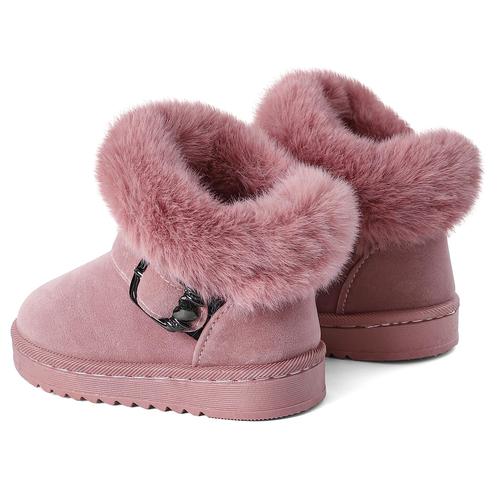 MK MATT KEELY Bottes de Neige Enfant Bottines Fourrées Bébé Fille Chaussures Hiver Chaud Extérieur avec Antidérapant Sole