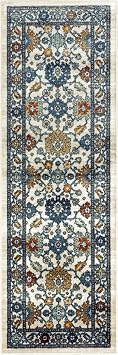 Maples Rugs Benton Oriental Runner Rug Made in USA Washable, Non-Slip, Low Profile Indoor Rug for Hallway, Kitchen, and Laundry Room, 2 x 6, Beige