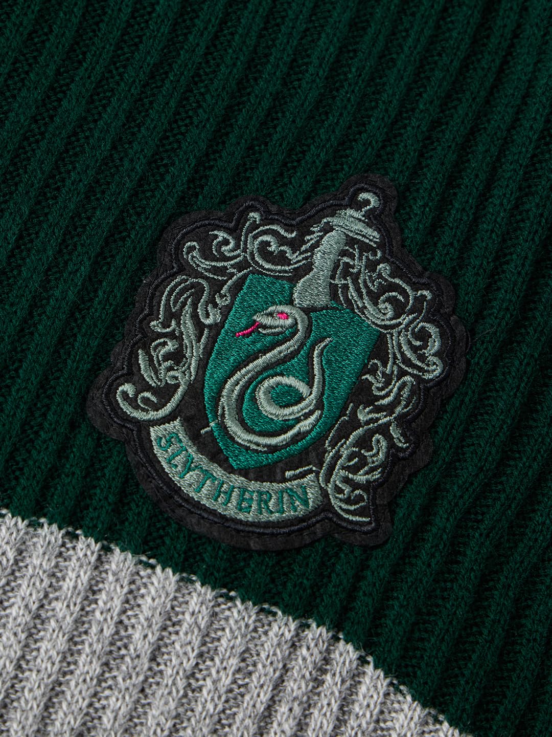 The Souled Store Harry Potter Serpent Circle luźny sweter z długim rękawem z okrągłym dekoltem akrylowy sweter dla kobiet i dziewcząt, oversize, graficzny nadruk