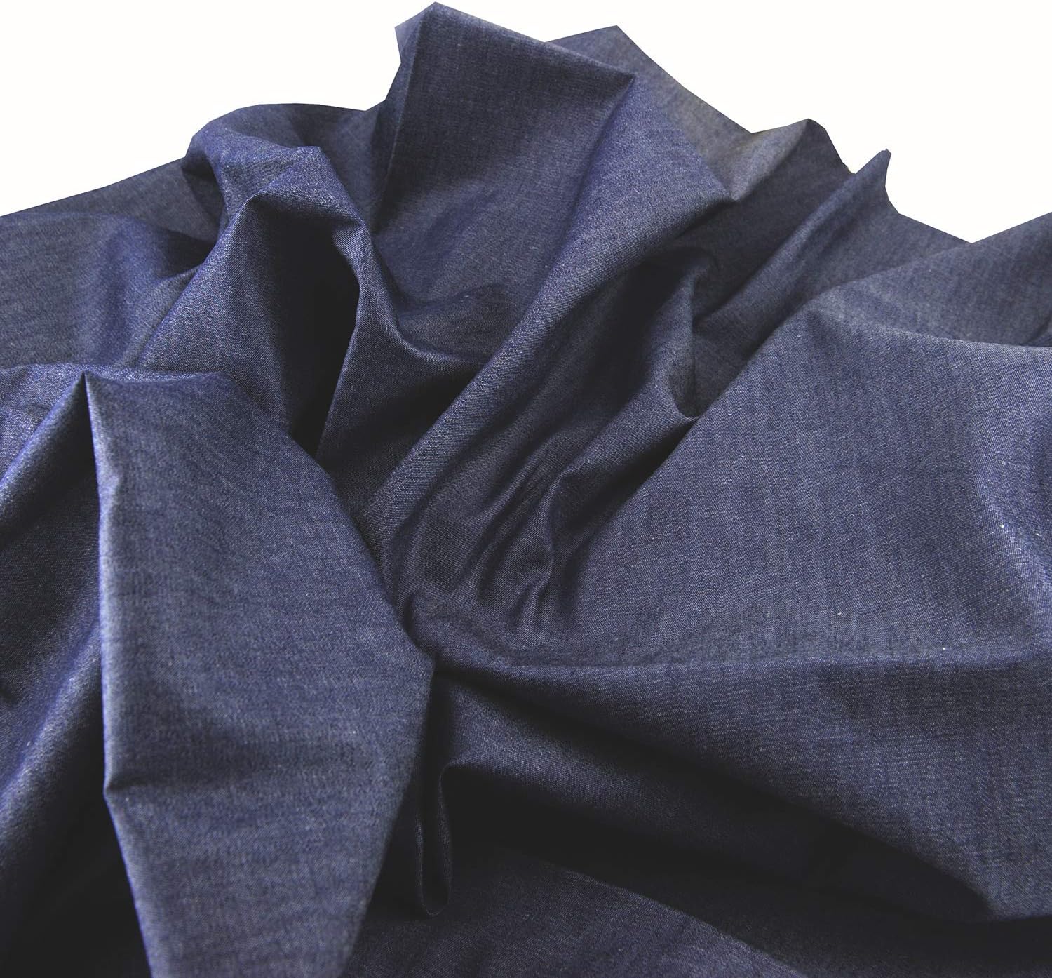 4.9 oz Denim Fabric,DIY for Sewing Crafting 60" by 3 Yards Dark Indigo Rose Flavor