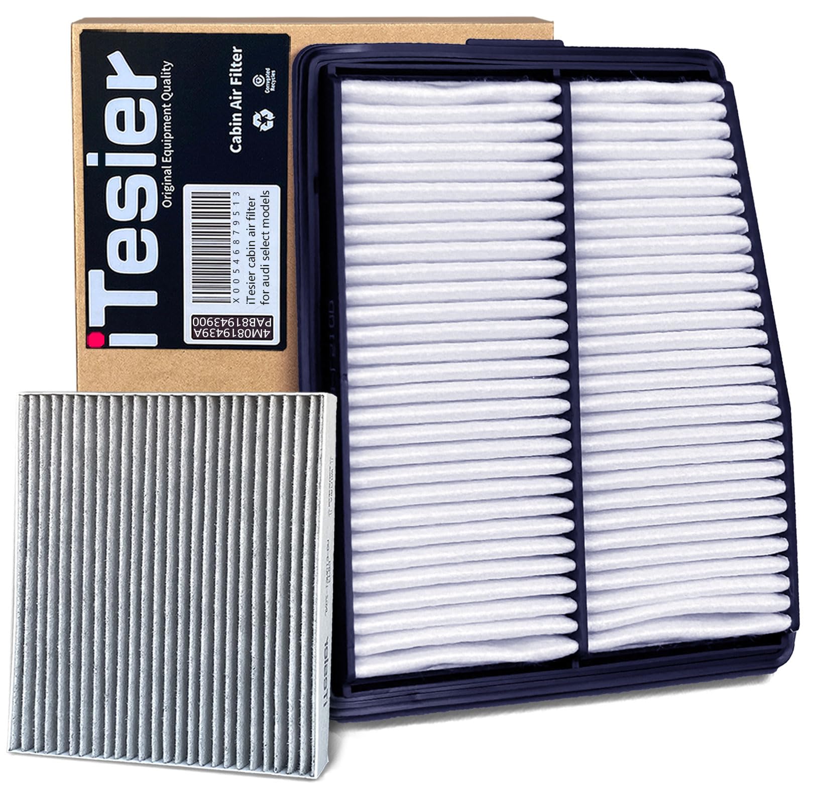 ITESIER Engine Cabin Air Filter kit for Tucson Hybrid (2022-2025), Sportage Hybrid (2023-2025), Sorento/Santa Fe Hybrid (2021-2025), Sonata hybrid (