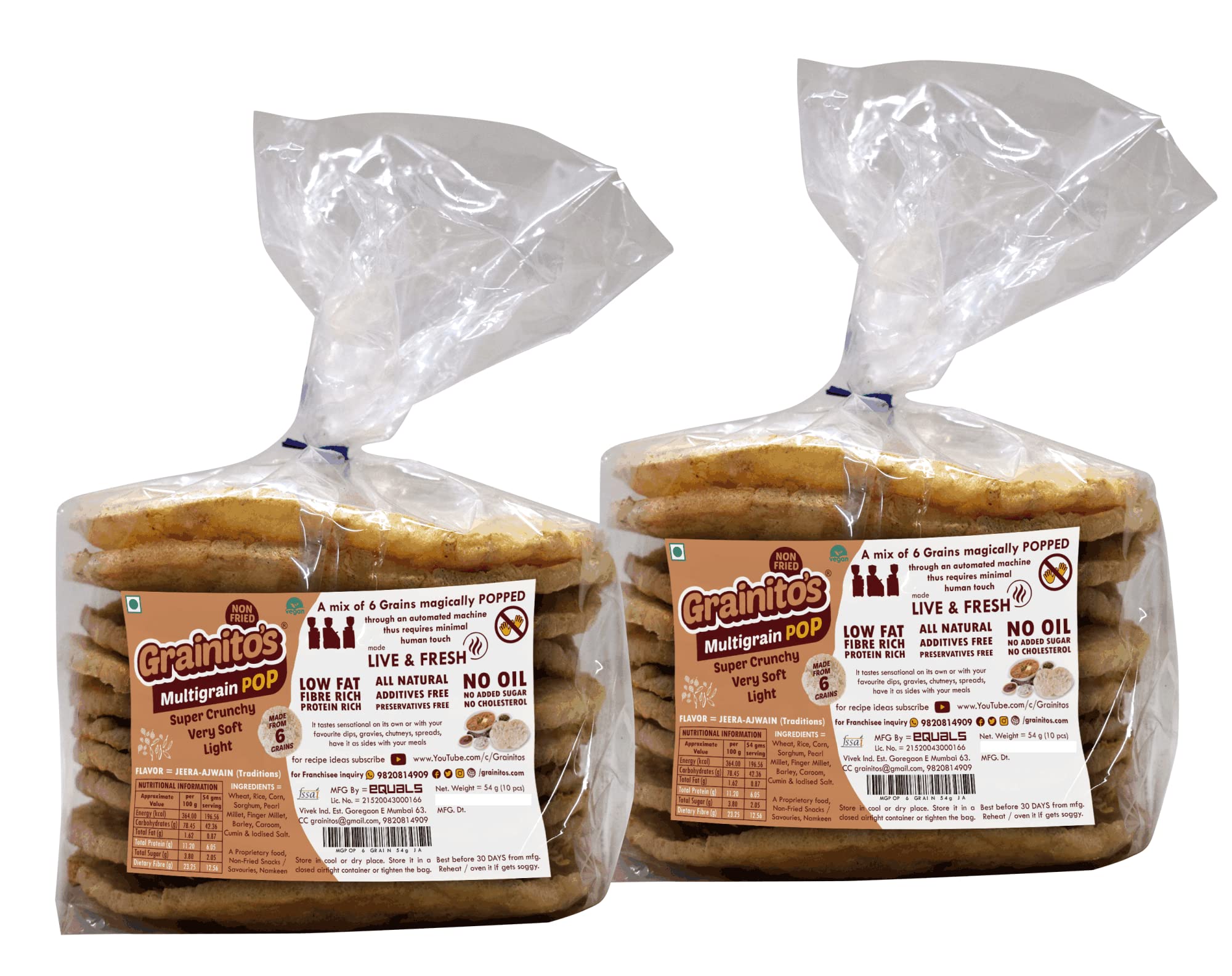See full amazon price history chart for Grainitos Healthy Multigrain Papad, Not Baked Not Fried - its POPPED (54g x 2) (Jeera Ajwain - Natural Antioxidants) Grainitos Healthy Multigrain Papad, Not Baked Not Fried - its POPPED (54g x 2) (Jeera Ajwain - Natural Antioxidants) (B09RF81SQ9) Amazon Price History, Amazon Price Tracker