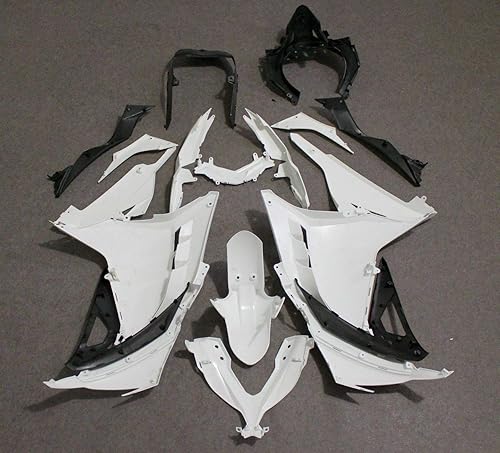 Miniatura 2 de ZXMT Kit de carenado de motocicleta sin pintar para Kawasaki NINJA 300 EX300 EX300A EX300B 2013-2017 2014 2015 2016 (17 piezas)